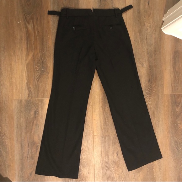 Theory Wool Boot Cut Work Pants Black - Picture 2 of 6